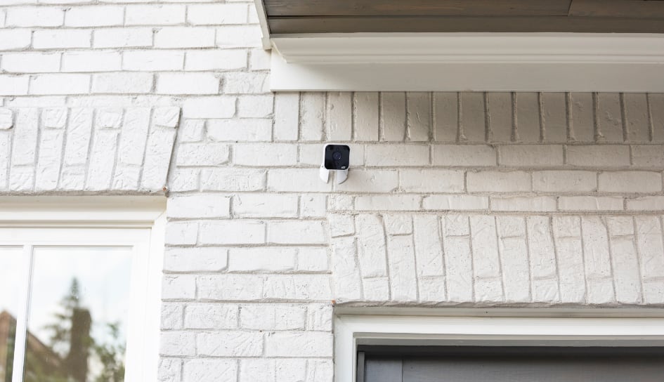 ADT outdoor camera on a Camden home